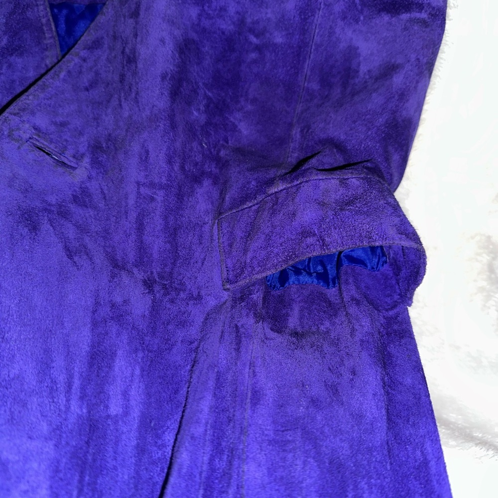 G3 Leather Designs Women's Purple Oversized Jacket/Coat - Picture 7 of 9